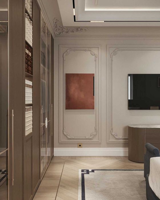 Спальня и гардероб на заказ • неоклассика • премиум