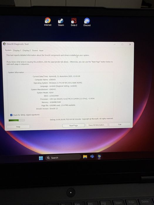 Laptop lenovo gaming