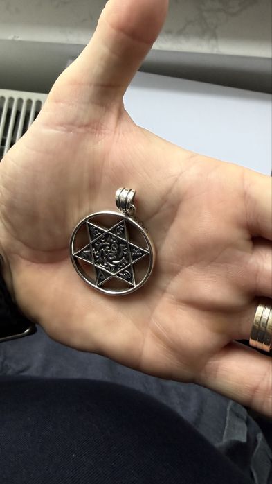 Pandantiv STEAUA LUI DAVID Argint 925 sterling masiv