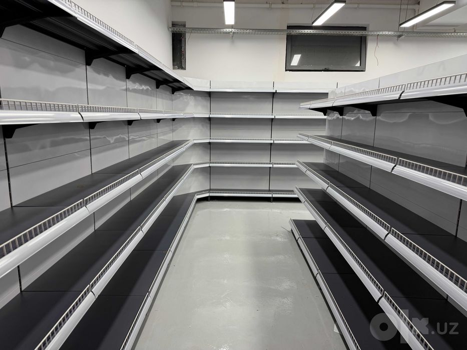 Supermarket uchun stellajlar | Торговые стеллажи | Тайёри бор | Полка
