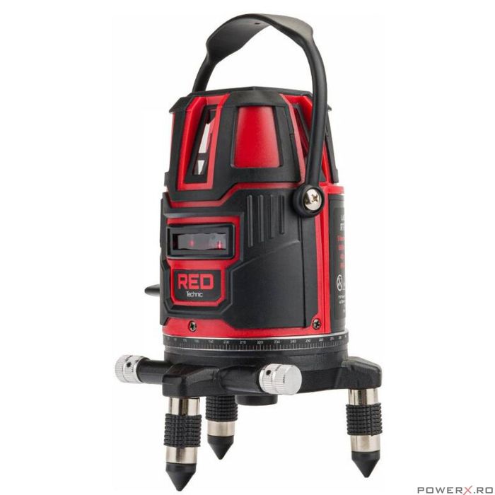 Nivela laser 360°, distanta de lucru 40 m, Red Technic