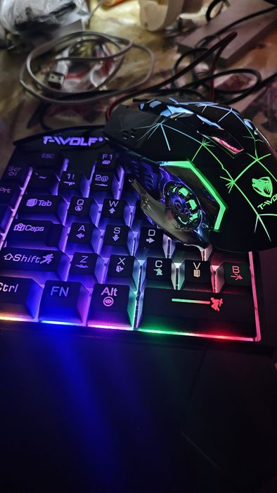 Tastatură cu mouse T Wolf