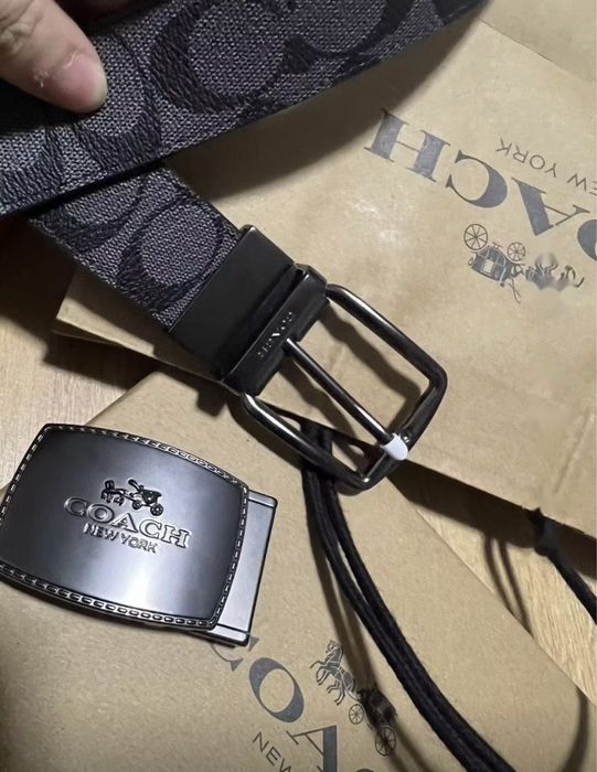Черный Мужской ремень Coach
