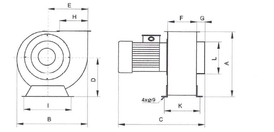 Вентилатор за кухня, дебит 1000 m3/h