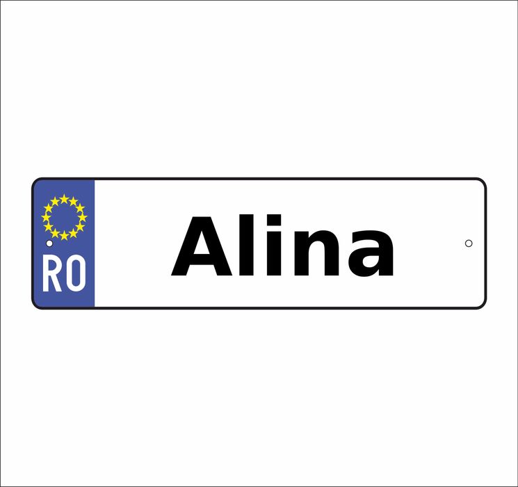 Placute auto personalizate cu nume