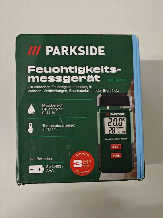 Aparat umidometru umiditatii Parkside PMSHM2 A3 umiditate beton lemn