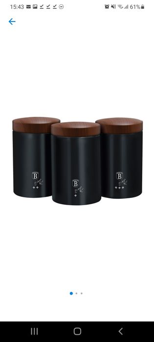 Vand Cutii de depozitare metalica Berlinger Haus, BH6454, set 3 piese,