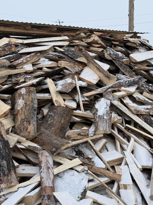 Дрова пилиные и хлыстами