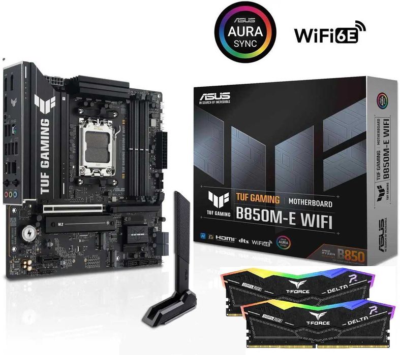 Asus TUF gaming B850M E WIFI + Team Group DDR5 16GB