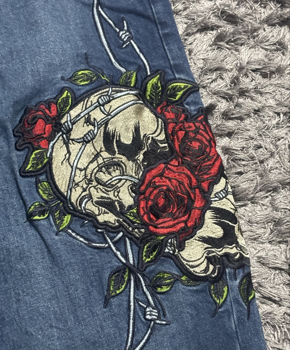 Blugi jnco skull and roses