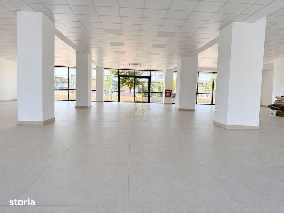 Spațiu comercial nou, 493.4 mp, vitrină 20 m, Suceava, zona Obcini