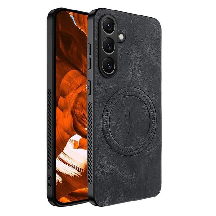 Стилен magsafe кейс за samsung galaxy s26+ plus - черен - със защита н