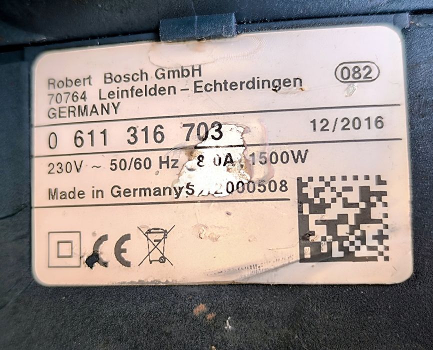 къртач Bosch GSH 11 E, SDS-max, 1500 W, 16.8 J