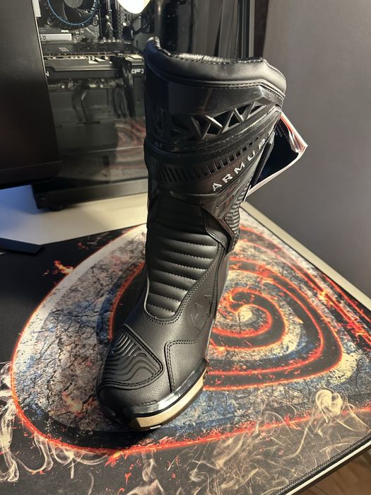 Ghete moto Armure Renzo V2 noi-noute Marimea 41
