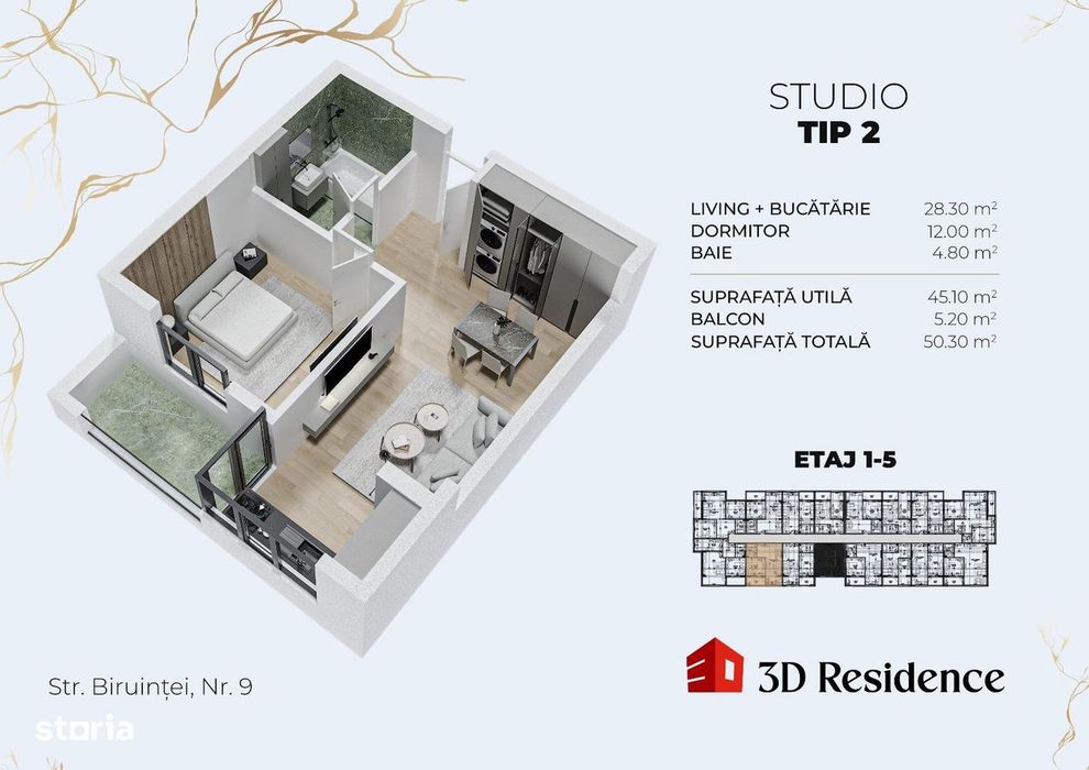 Apartament 2 camere, bloc nou, posibilitate amenajare proprie — fotografia 1