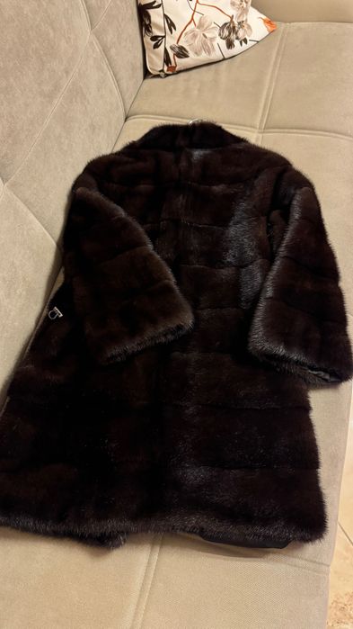 #59 Палто от норка.Визон.Яке.Елек. Естествена кожа с косъм.