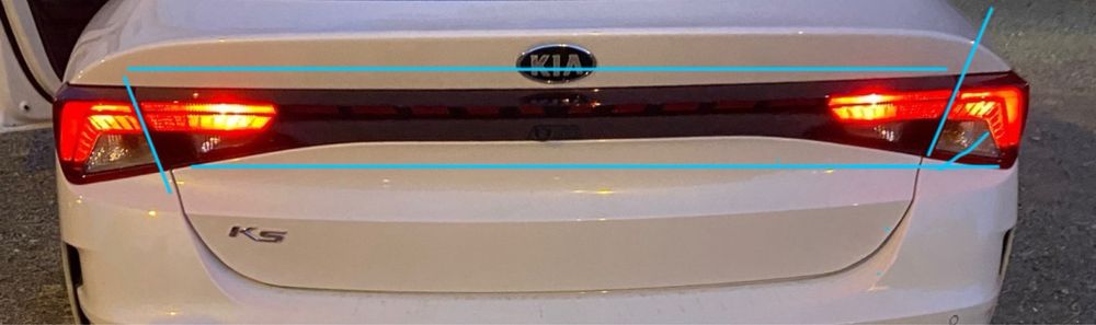 KIA k5 -2021-2023г - заден стоп централен с камера и бутон за багажник