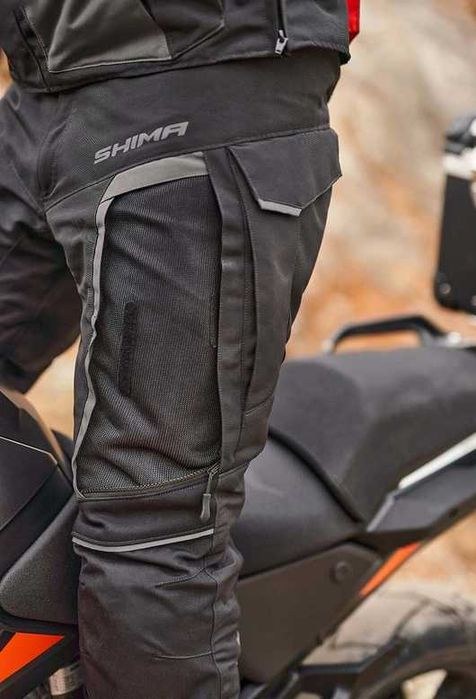 Мъжки текстилен мото панталон,SHIMA HERO 2.0 Black,подплати,протектори