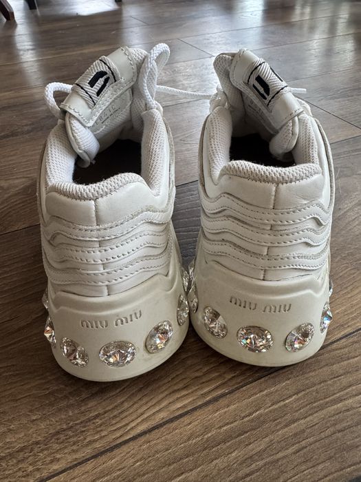 Sneakers Miu Miu Crystal Heel