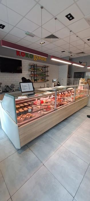 Vitrina orizontala mezeluri/carne ultra profesionale inox