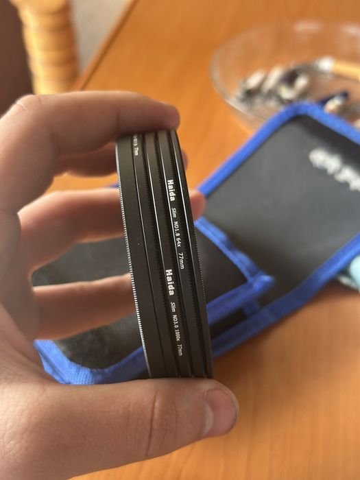 Filtre ND Haida 77mm (ND8 + ND64 + ND1000) + husă Carl Zeiss