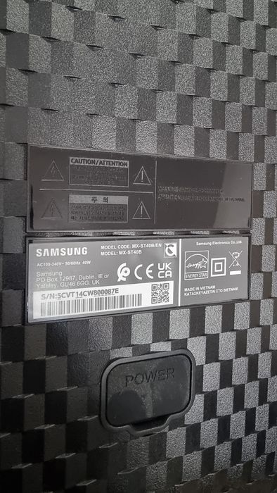 Sistem audio portabil Samsung MX-ST40B/EN, Bass Booster 160W bluetooth