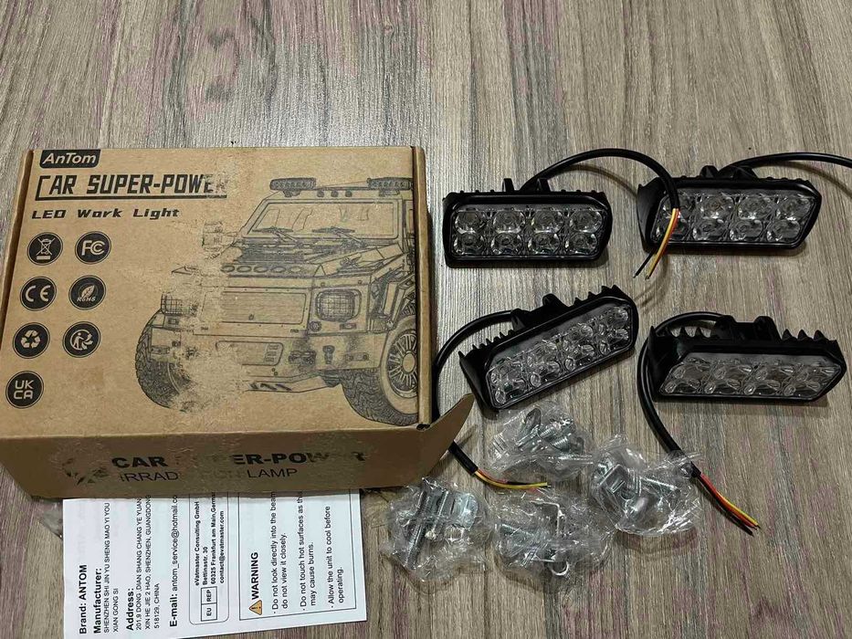LED работен фар за кола / джип / офроуд – 9–60V, 6000K