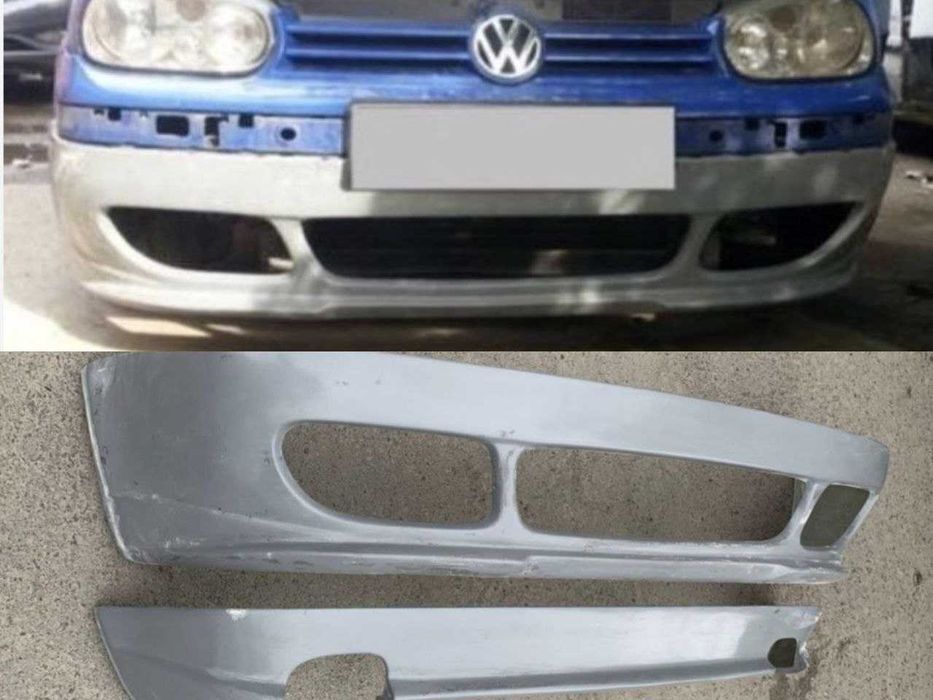 Обвес губа и пороги на Volkswagen Golf 4 тюнинг