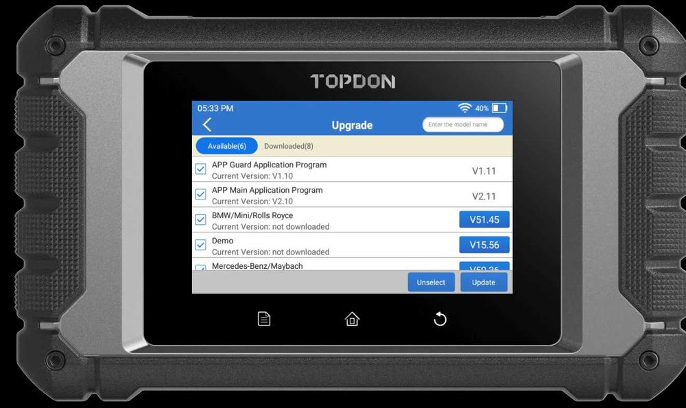 Автомобилна диагностика TOPDON OBD2 ArtiDiag Mercedes-Benz BMW V.A.G