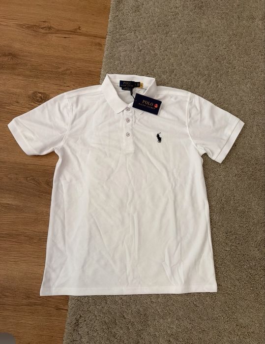 Tricou polo ralph lauren alb