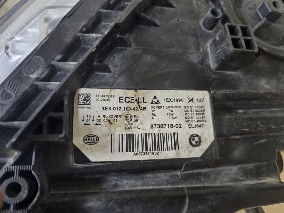 Десен фар BMW F30 Adaptive LED desen far бмв ф30 адаптив лед