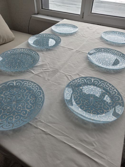 Тарелка стекло орнамент