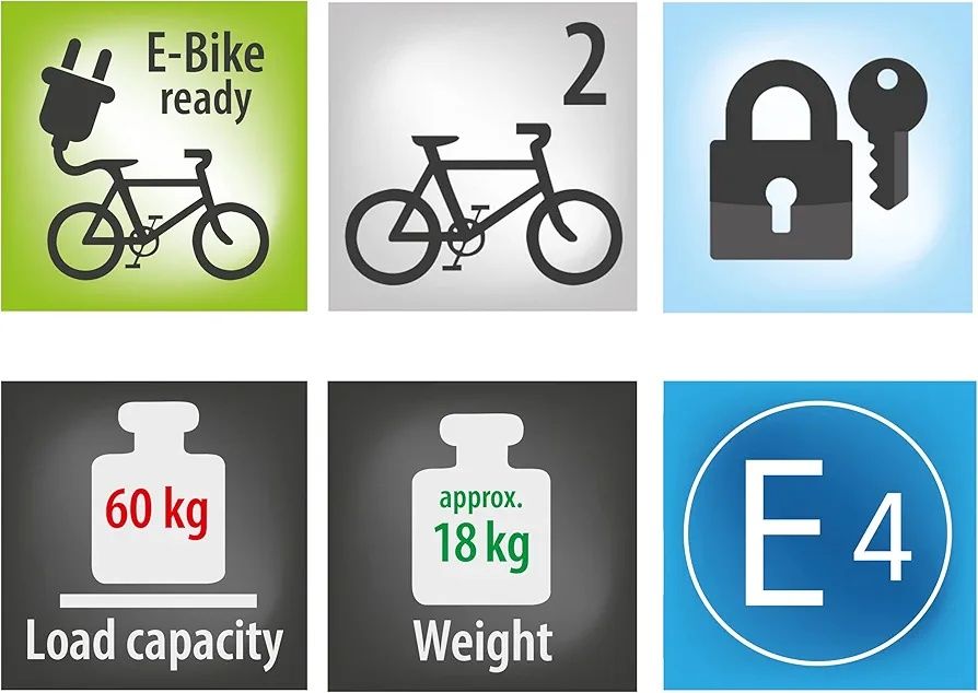 Нова велосипедна стойка/багажник за колела Eufab  Poker F