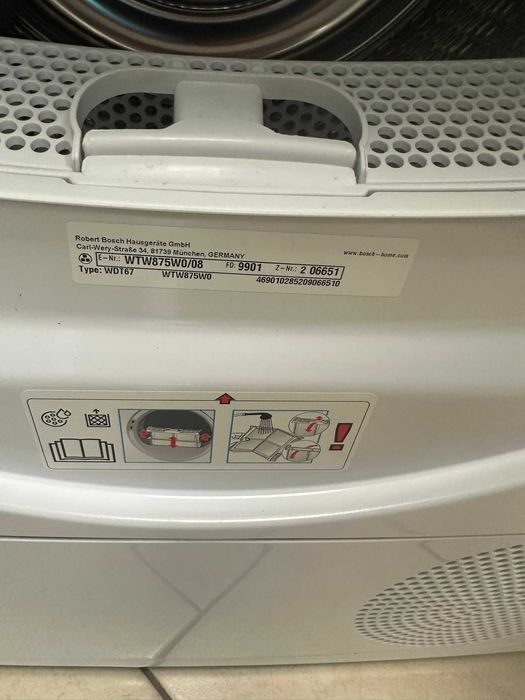 Сушилня Bosch WTW875W0 Serie 8 A+++