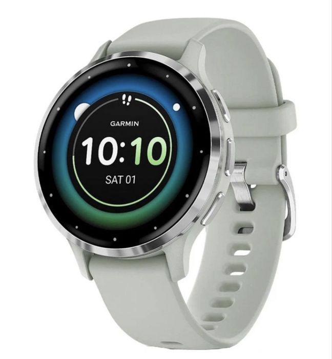 Смарт часовник Garmin - Venu 3S, 41 mm, 1.2'', Sage Grey/Silicone