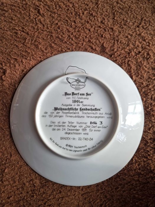 Три чинии "Weihnachtliche Landschaften" (Коледни пейзажи)