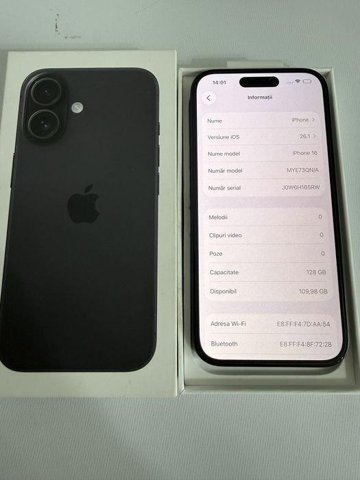 Iphone 16 garantie/100% baterie