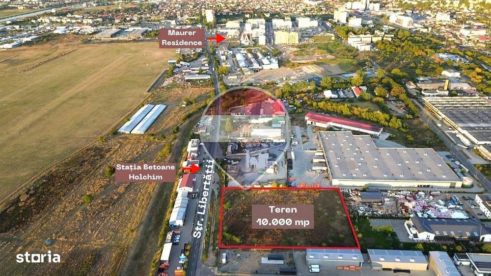 Teren De Vanzare 10.000 Mp – Strada Libertatii, Targu Mures