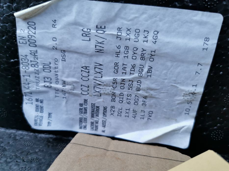 Ауди тт 2.0тфси дсг на части / audi tt 2.0tfsi quattro dsg