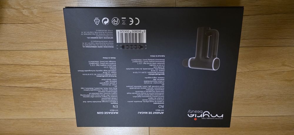 Aparat masaj MYRIA MY4864, negru