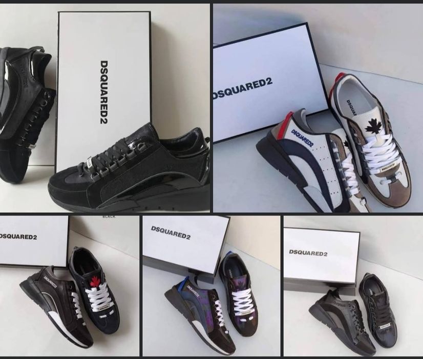 Мъжки маратонки естествена кожа Dsquared