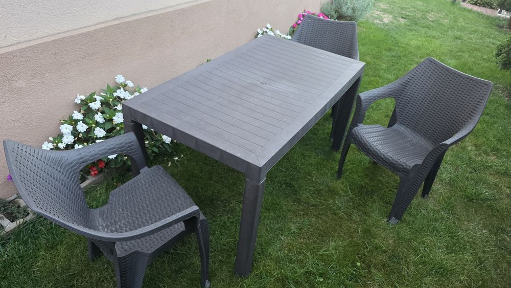 Set terasă masa cu 6 scaune