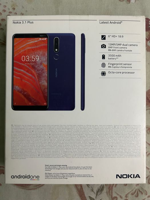 Продам Nokia 3.1 plus