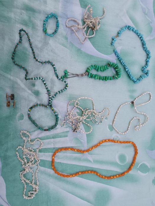 Бусы гранат СССР бижутерия