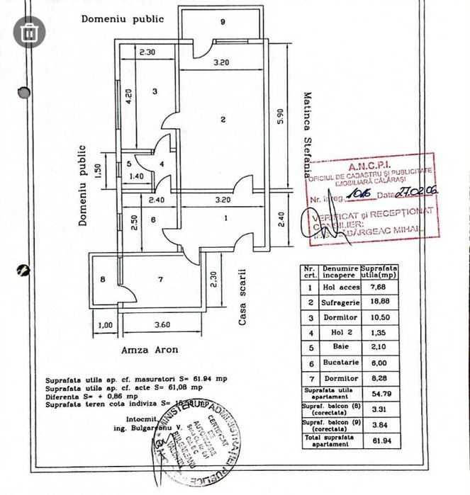 Apartament 3 camere de vanzare in centrul vechi
