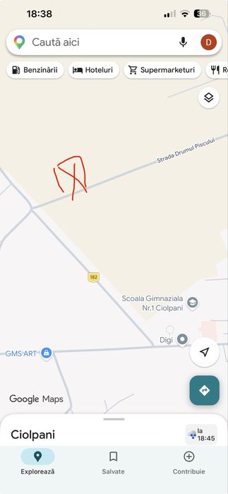 Vand teren intravilan Ciolpani - proprietar