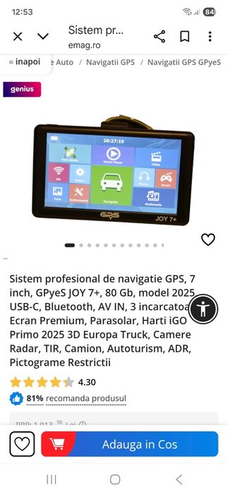 VAND Tableta gps 7