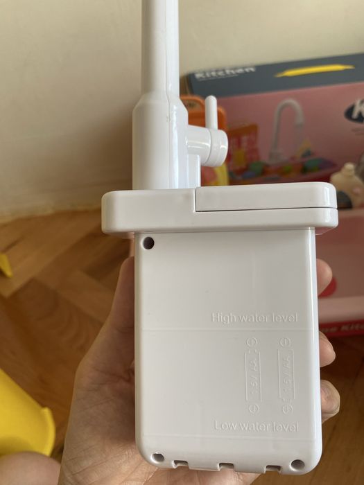 Детска мивка с двойно дъно и течаща вода - розова