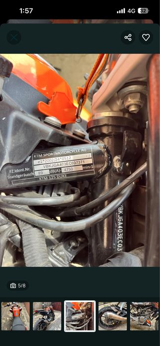 KTM DUKE 125cc 2014 ABS