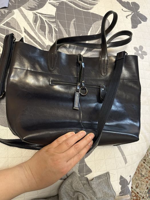 Сумка прессованная кожа, новая